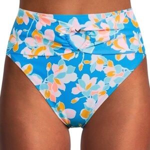 No Boundaries Floral Print High Waisted Swim Bottom w/ Heart Hardware Jr.’s Med‎